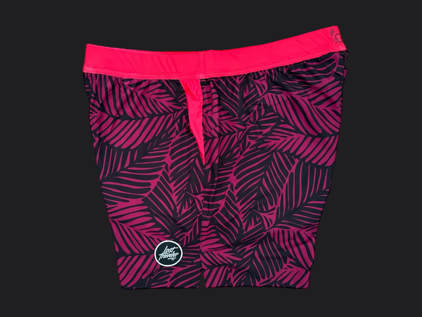 Red Floral Crabb's - Apex Men's 5" Inseam Short