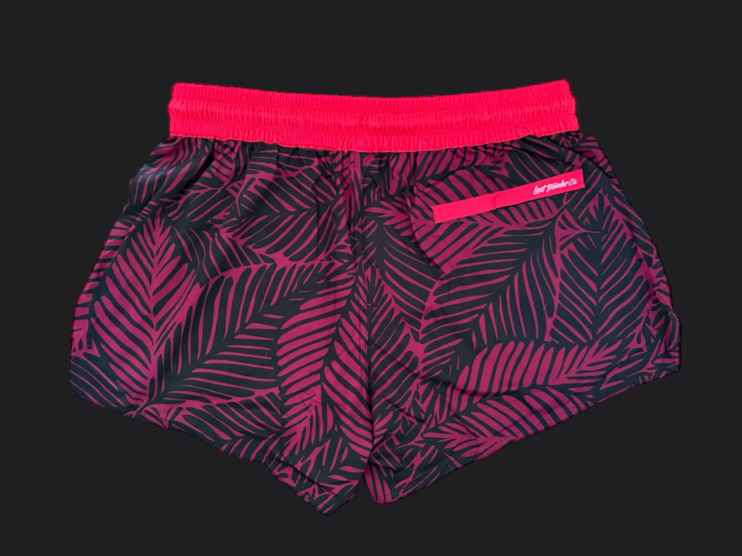 Red Floral Crabb's - Women's 3" Inseam Short