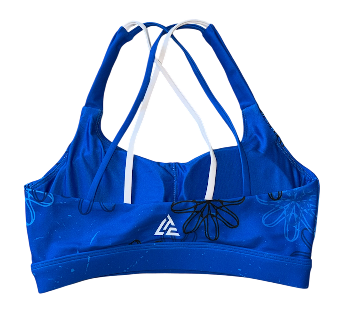 Floral Cobalt Sports Bra