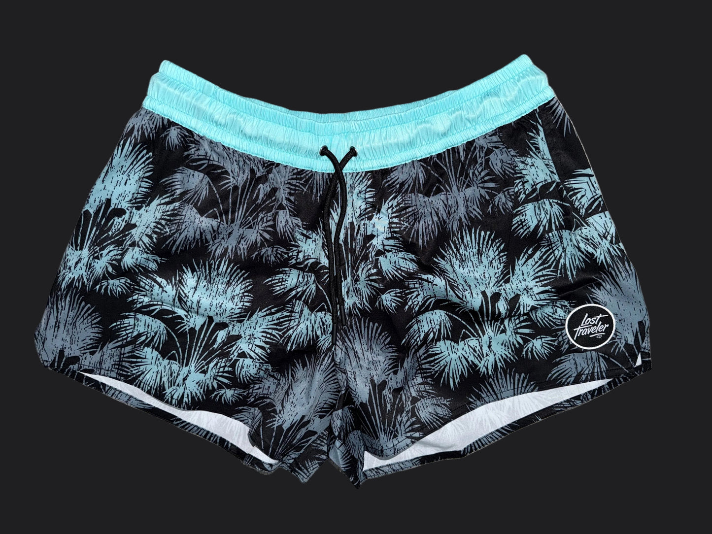 Teal Floral 3" Women's Short