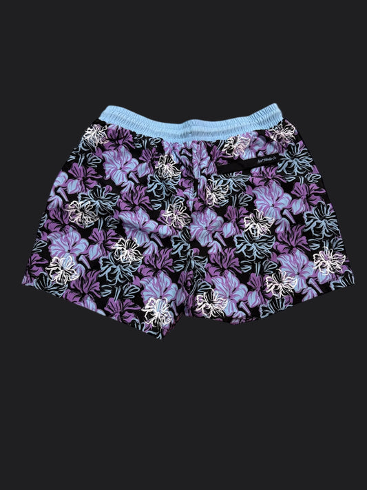 Purple Floral Men's 5" Shorts