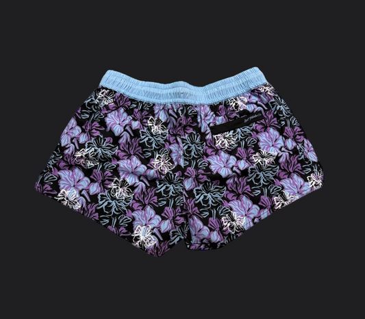Purple Floral 3" Women's Short