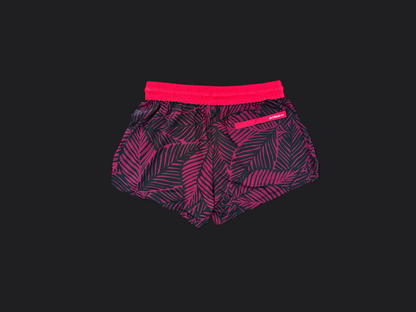 Red Floral Crabb's - Women's 3" Inseam Short