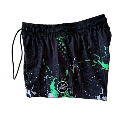 Green Grunge - Women's 3" Short
