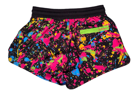 Neon Splatter - Women's 3" Short